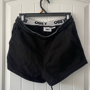 Obey sweat shorts: S ( warm once )